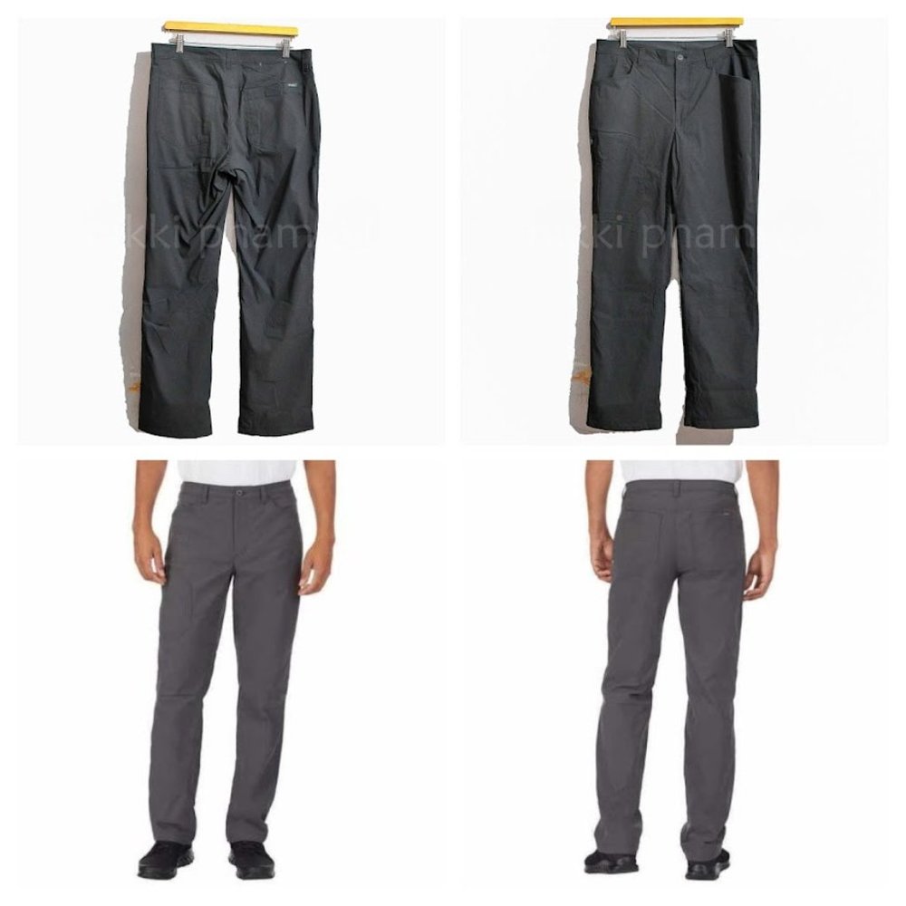 NWT Eddie Bauer Fleece Lined Tech Pants in GRAY - Picture 1 of 9